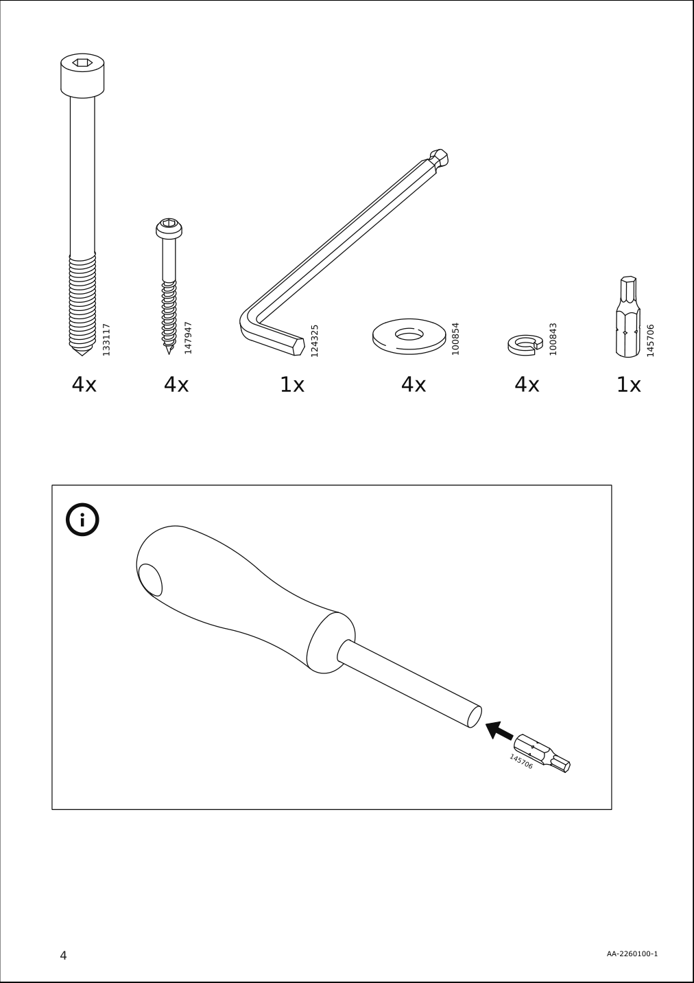 Assembly instructions for IKEA Hansolle bar stool black brown | Page 4 - IKEA HANSOLLE bar stool 904.496.08