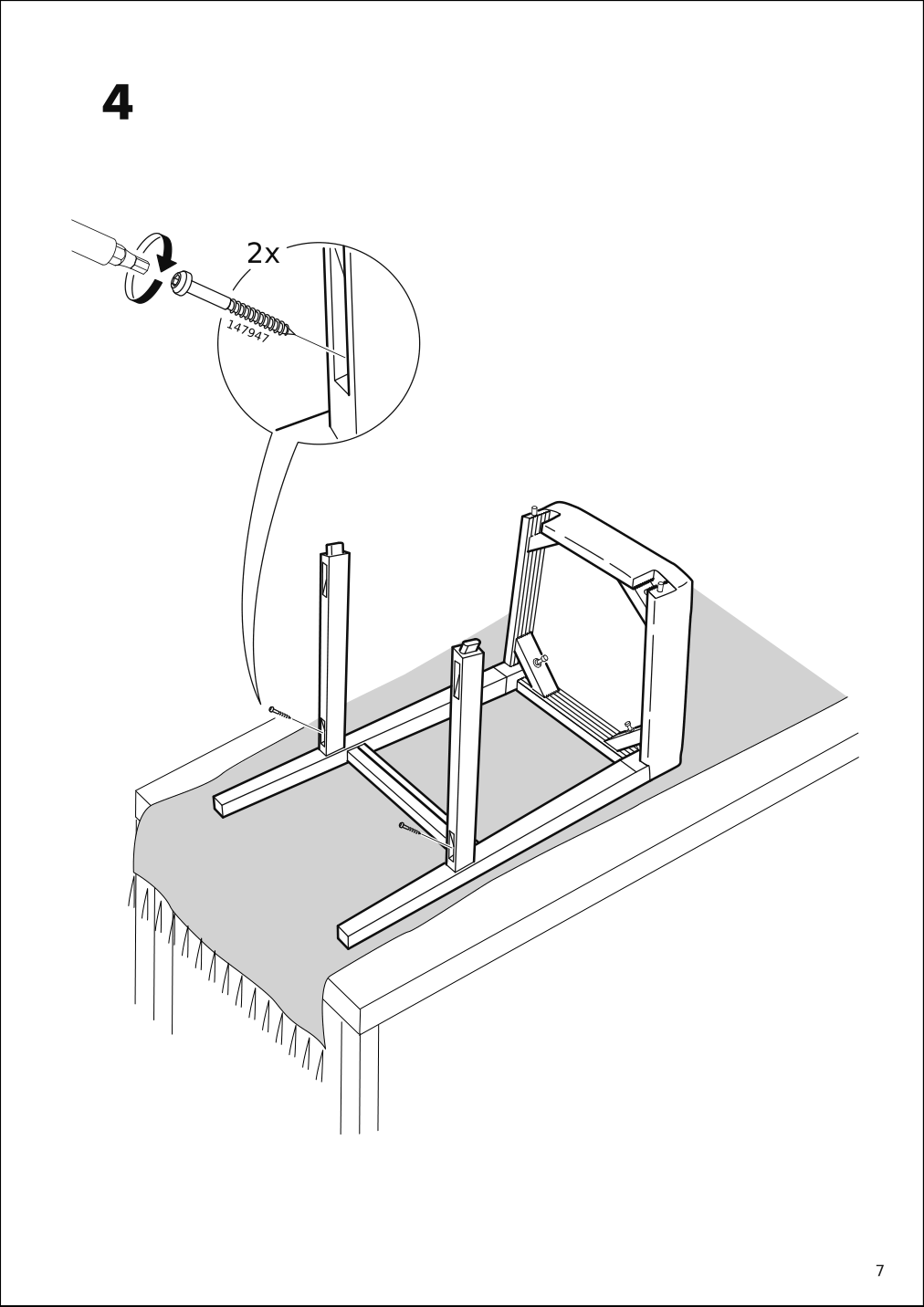 Assembly instructions for IKEA Hansolle bar stool black brown | Page 7 - IKEA HANSOLLE bar stool 904.496.08