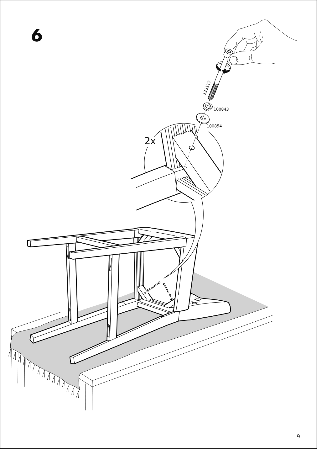 Assembly instructions for IKEA Hansolle bar stool black brown | Page 9 - IKEA HANSOLLE bar stool 904.496.08