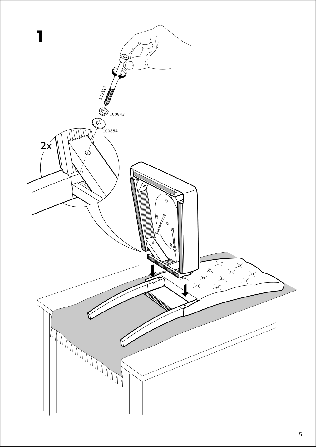 Assembly instructions for IKEA Hansolle chair black brown | Page 5 - IKEA HANSOLLE chair 104.496.07