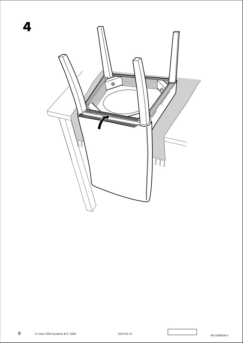 Assembly instructions for IKEA Hansolle chair black brown | Page 8 - IKEA HANSOLLE chair 104.496.07