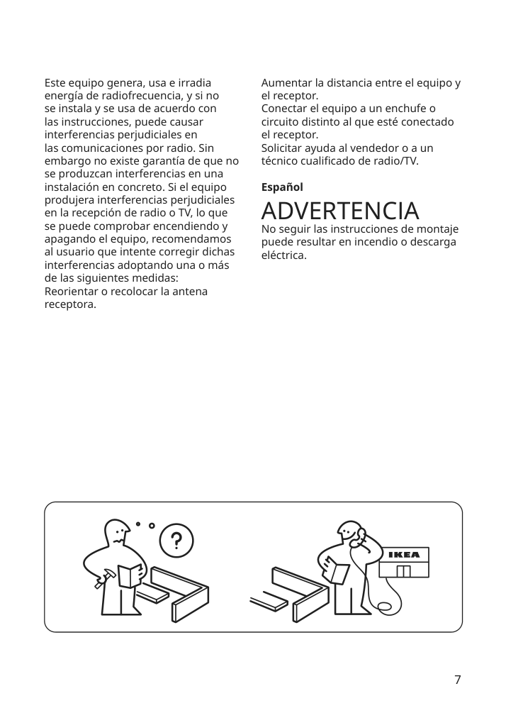 Assembly instructions for IKEA Harte led work lamp white silver color | Page 7 - IKEA HÅRTE LED work lamp 102.382.71