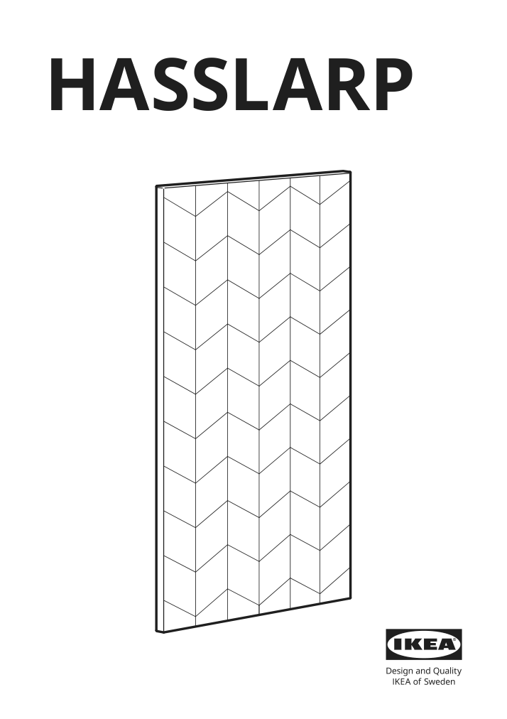 Assembly instructions for IKEA Hasslarp door brown patterned | Page 1 - IKEA HASSLARP door 804.048.27