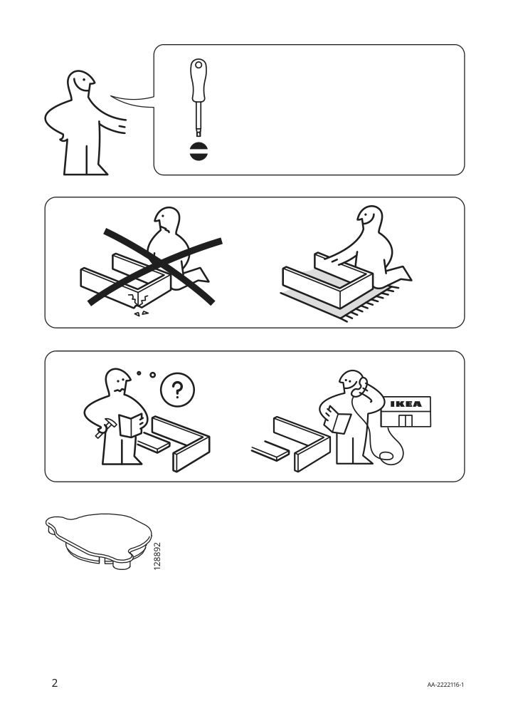 Assembly instructions for IKEA Hasslarp door brown patterned | Page 2 - IKEA HASSLARP door 804.048.27