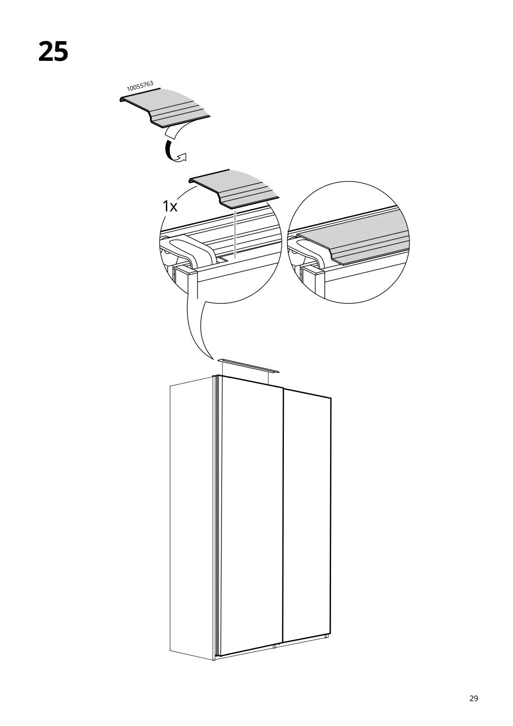 Assembly instructions for IKEA Hasvik pair of sliding doors white | Page 29 - IKEA PAX / HASVIK wardrobe combination 295.009.69