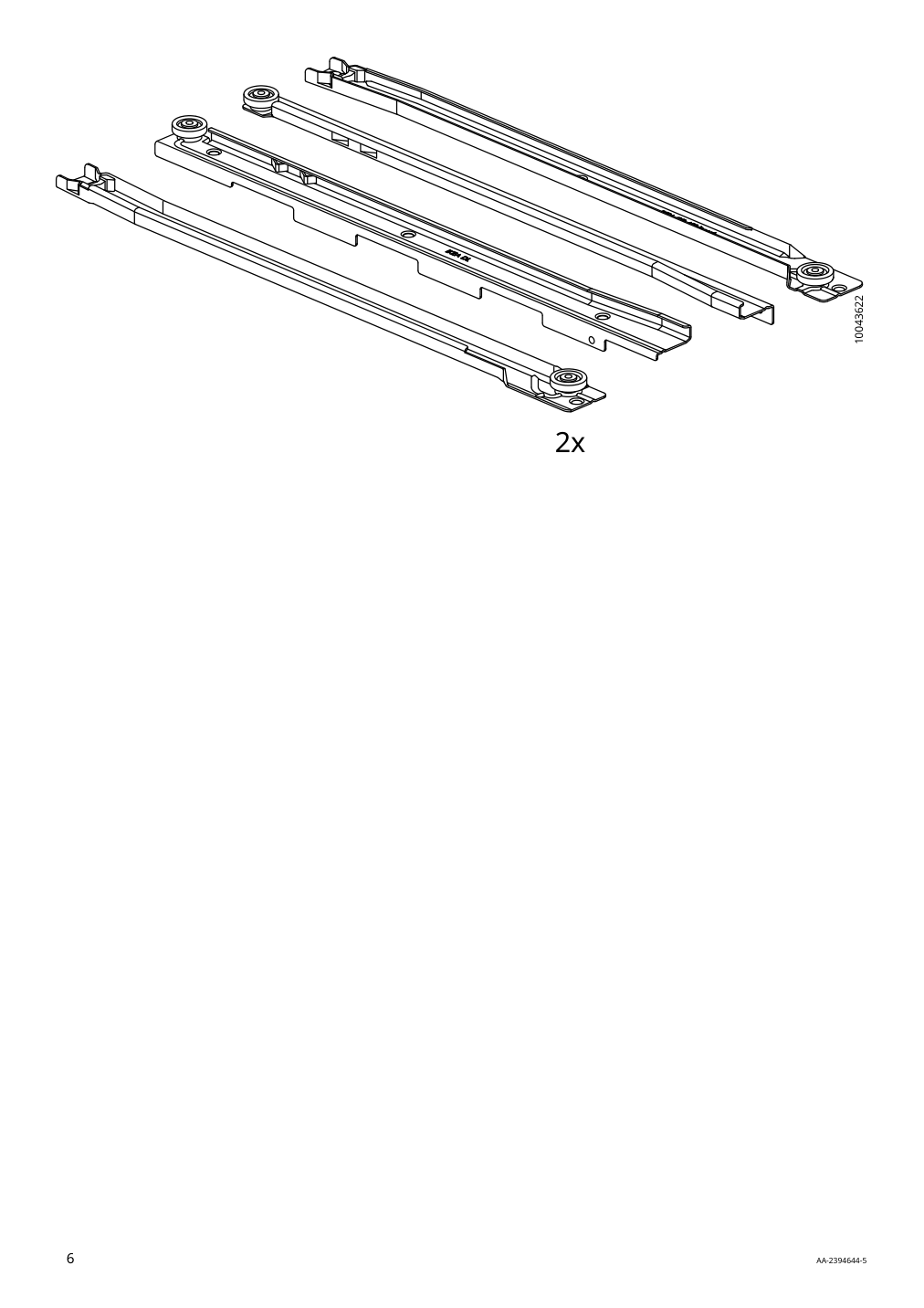 Assembly instructions for IKEA Hauga 2 drawer chest white | Page 6 - IKEA HAUGA 2-drawer chest 105.728.24