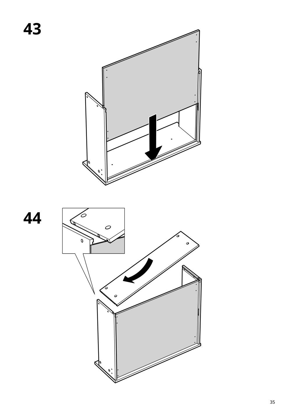 Assembly instructions for IKEA Hauga 4 drawer chest white | Page 35 - IKEA HAUGA storage combination with drawers 595.478.85