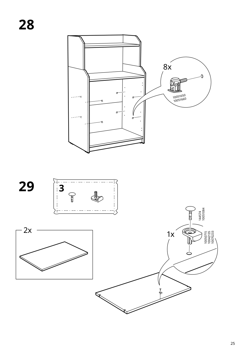 Assembly instructions for IKEA Hauga cabinet with 2 doors gray | Page 25 - IKEA HAUGA/BLECKBERGET desk and storage combination 094.365.02