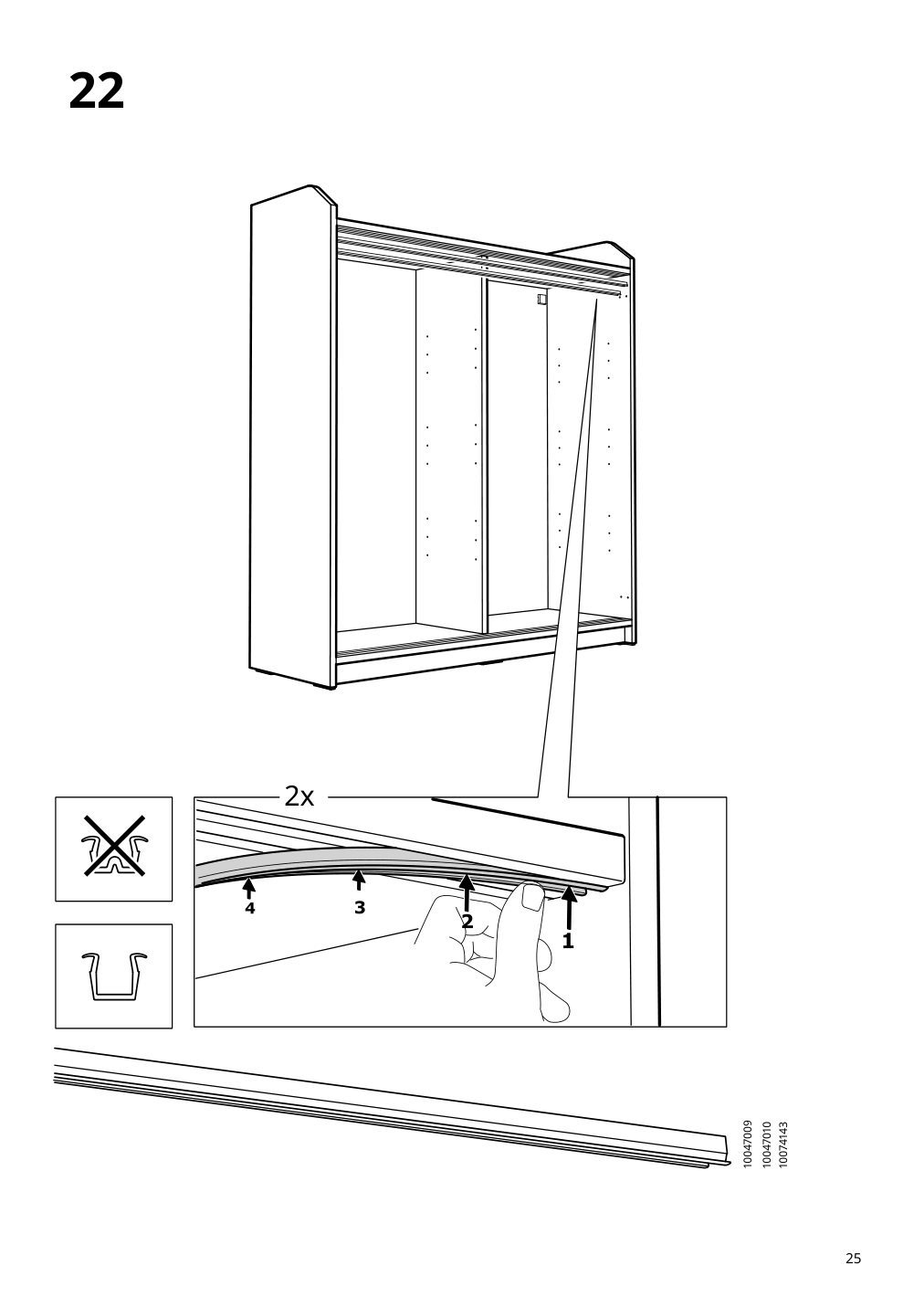 Assembly instructions for IKEA Hauga glass door cabinet gray | Page 25 - IKEA HAUGA storage combination 093.886.43