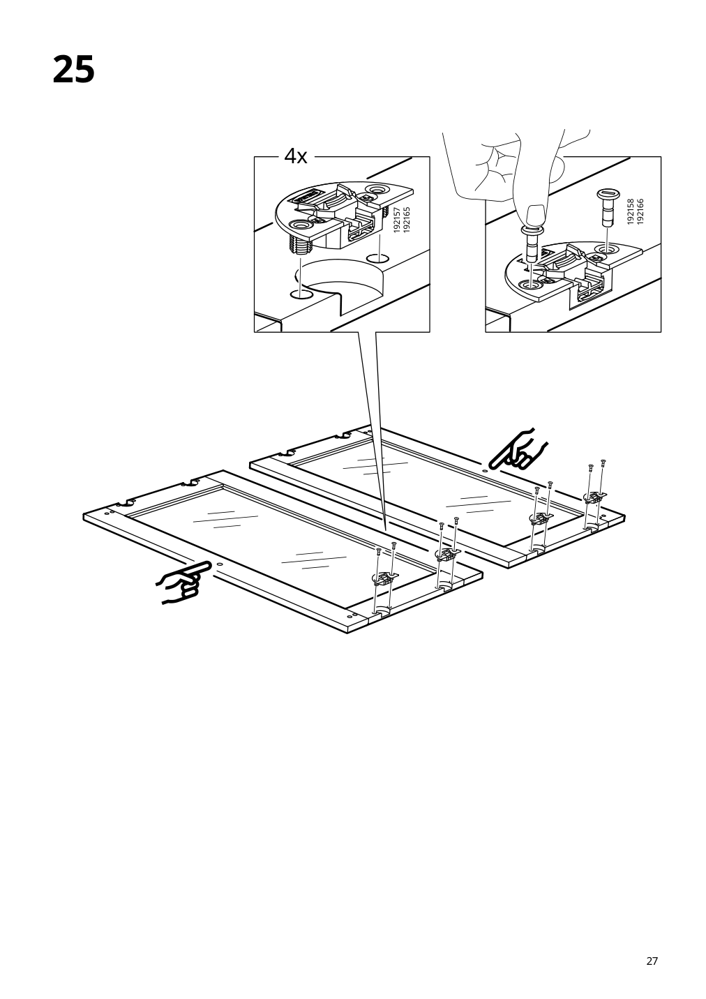 Assembly instructions for IKEA Hauga glass door cabinet gray | Page 27 - IKEA HAUGA storage combination 093.886.43