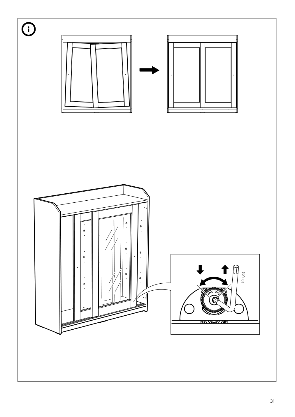 Assembly instructions for IKEA Hauga glass door cabinet gray | Page 31 - IKEA HAUGA glass-door cabinet 804.150.48