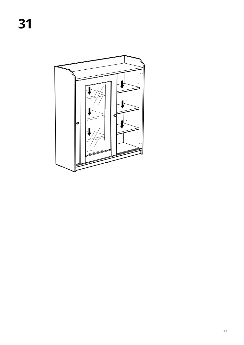 Assembly instructions for IKEA Hauga glass door cabinet gray | Page 33 - IKEA HAUGA storage combination 093.886.43