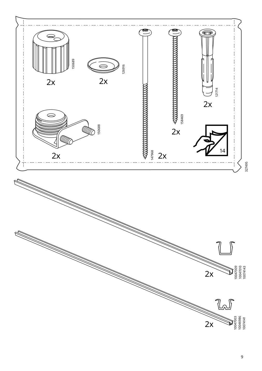 Assembly instructions for IKEA Hauga glass door cabinet gray | Page 9 - IKEA HAUGA glass-door cabinet 804.150.48