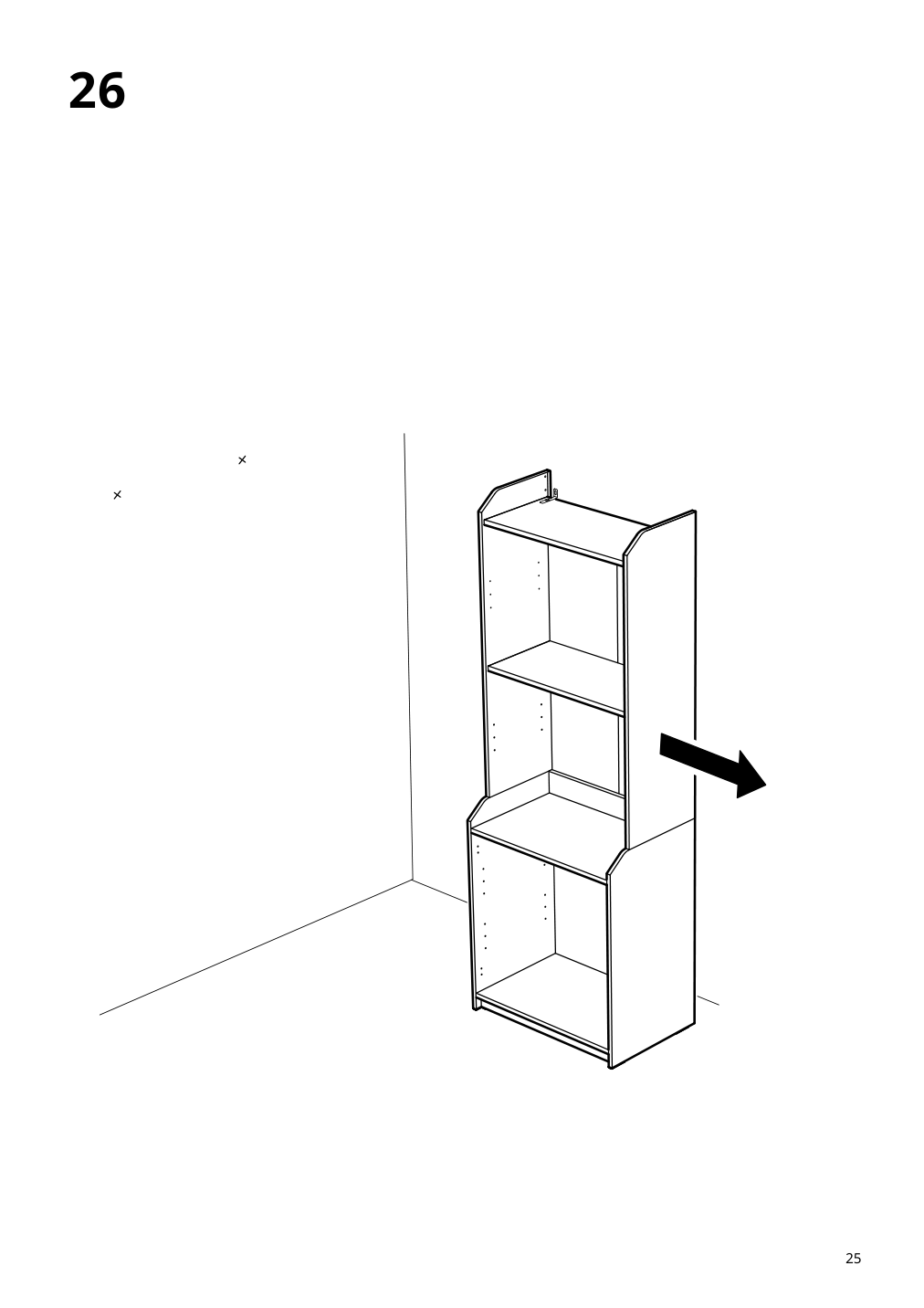 Assembly instructions for IKEA Hauga high cabinet with 2 doors gray | Page 25 - IKEA HAUGA storage combination 093.884.45