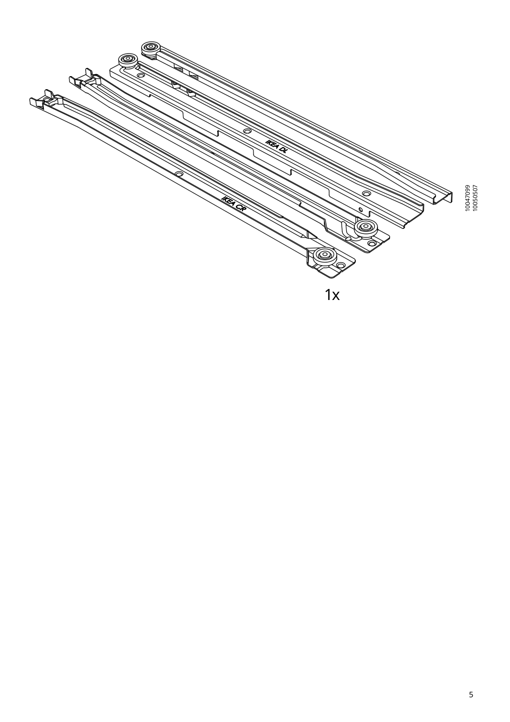 Assembly instructions for IKEA Hauga nightstand gray | Page 5 - IKEA HAUGA bedroom furniture, set of 2 694.845.09