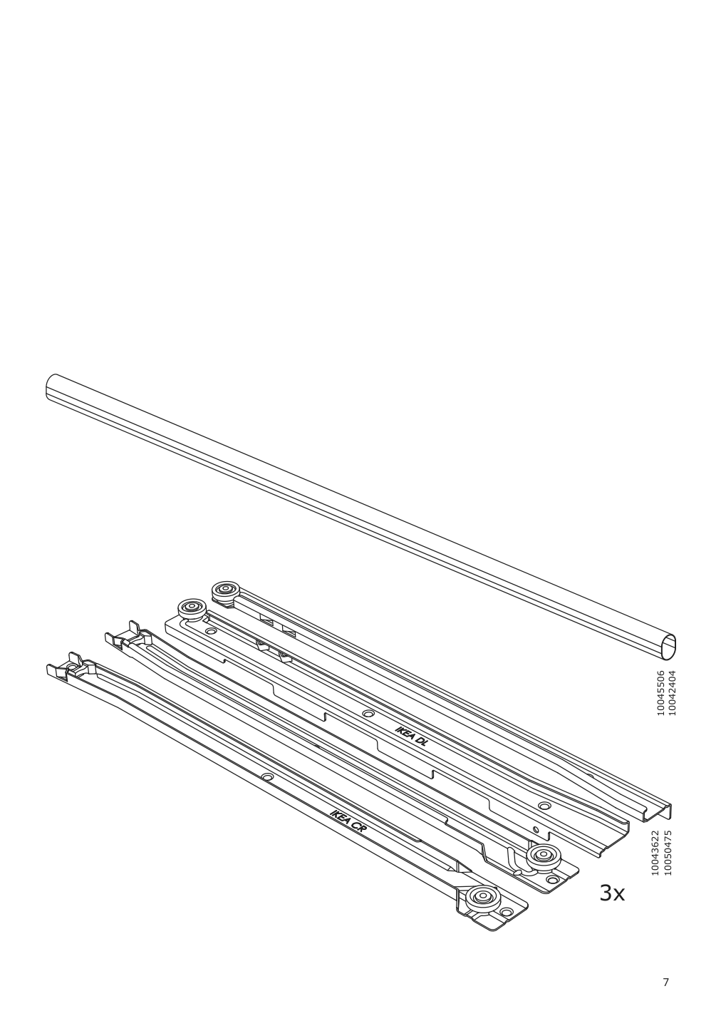 Assembly instructions for IKEA Hauga open wardrobe with 3 drawers gray | Page 7 - IKEA HAUGA storage combination 293.886.37