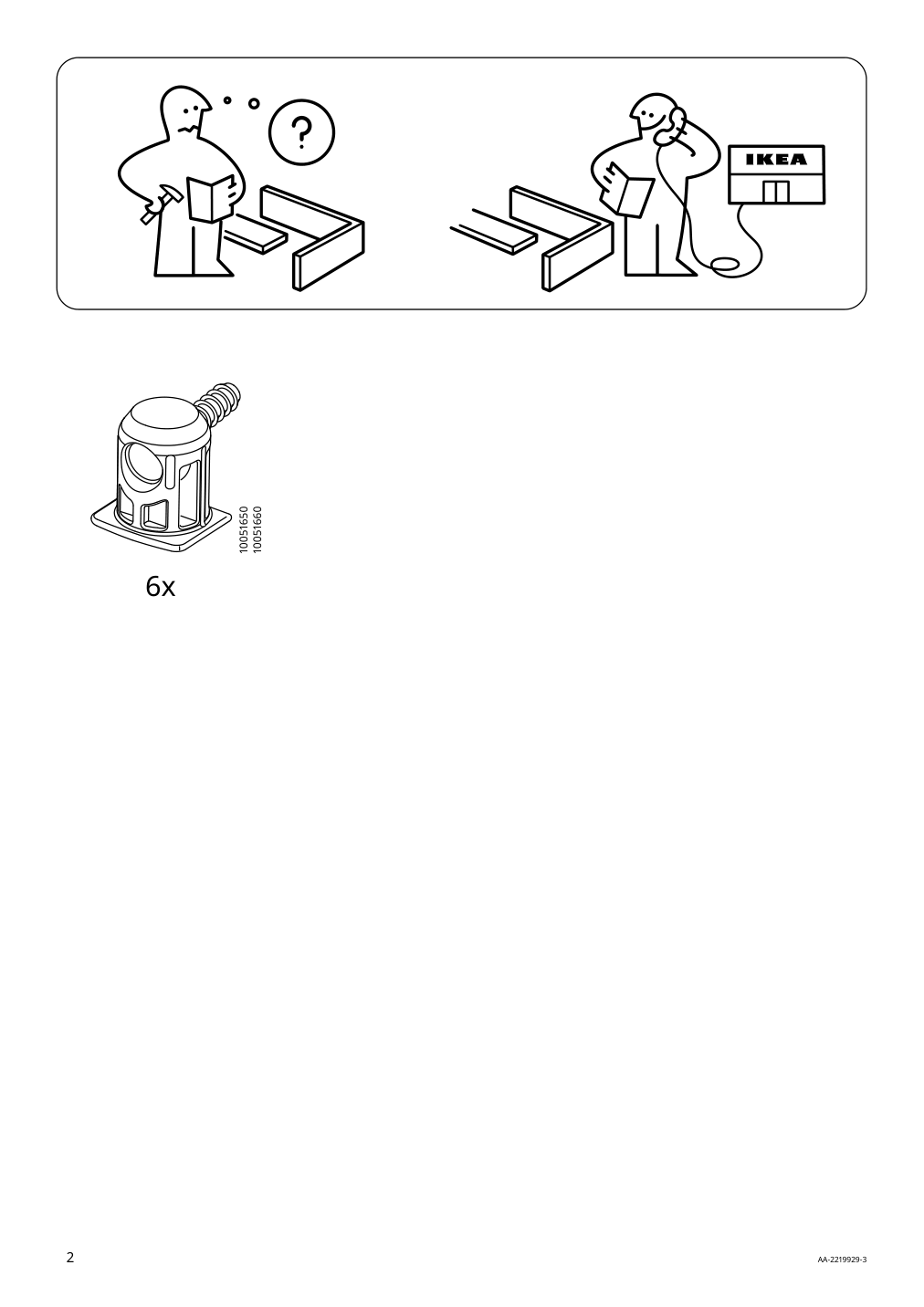 Assembly instructions for IKEA Hauga shelf white | Page 2 - IKEA HAUGA shelf 504.597.79