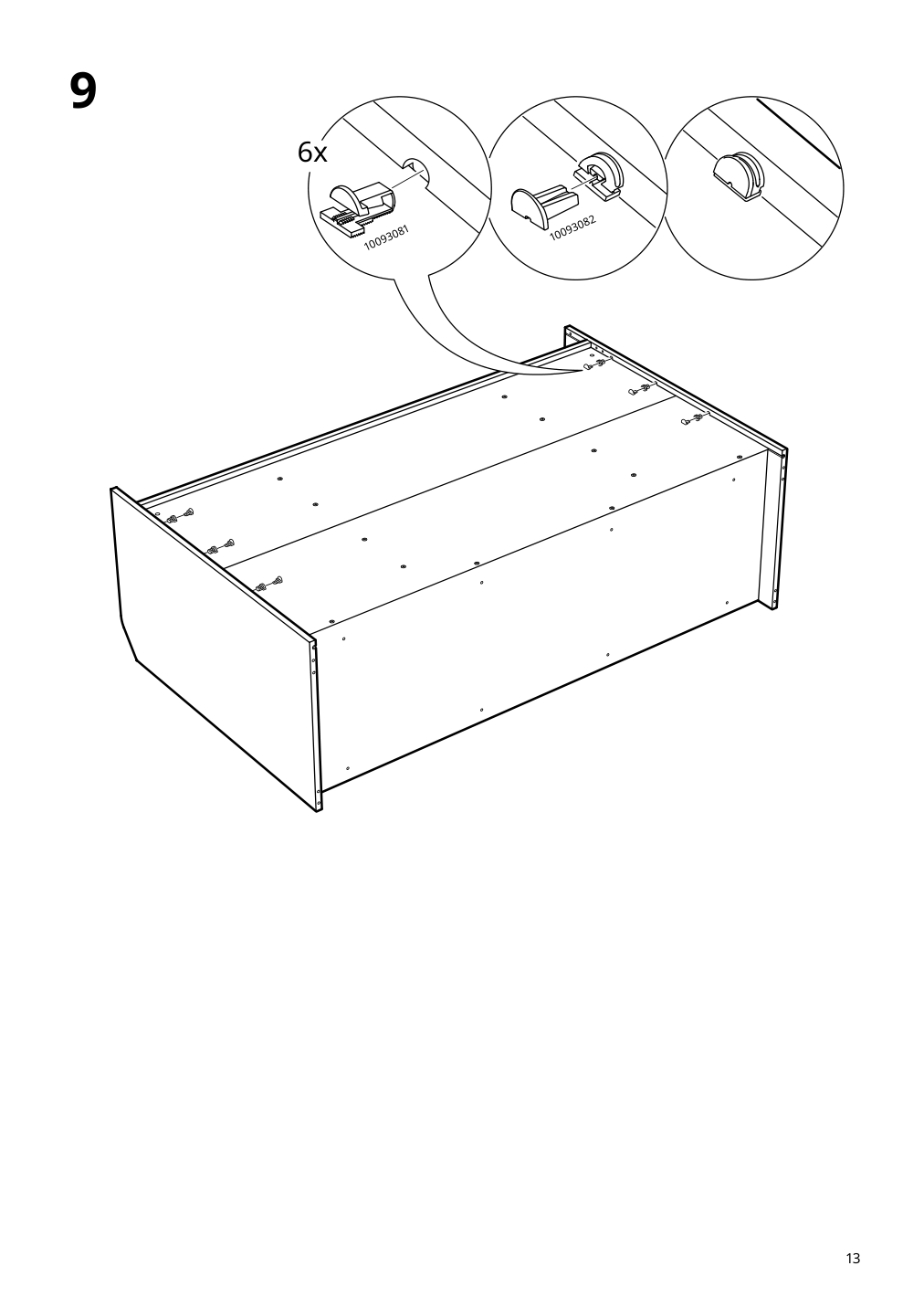 Assembly instructions for IKEA Hauga sideboard gray | Page 13 - IKEA HAUGA storage combination 093.884.45