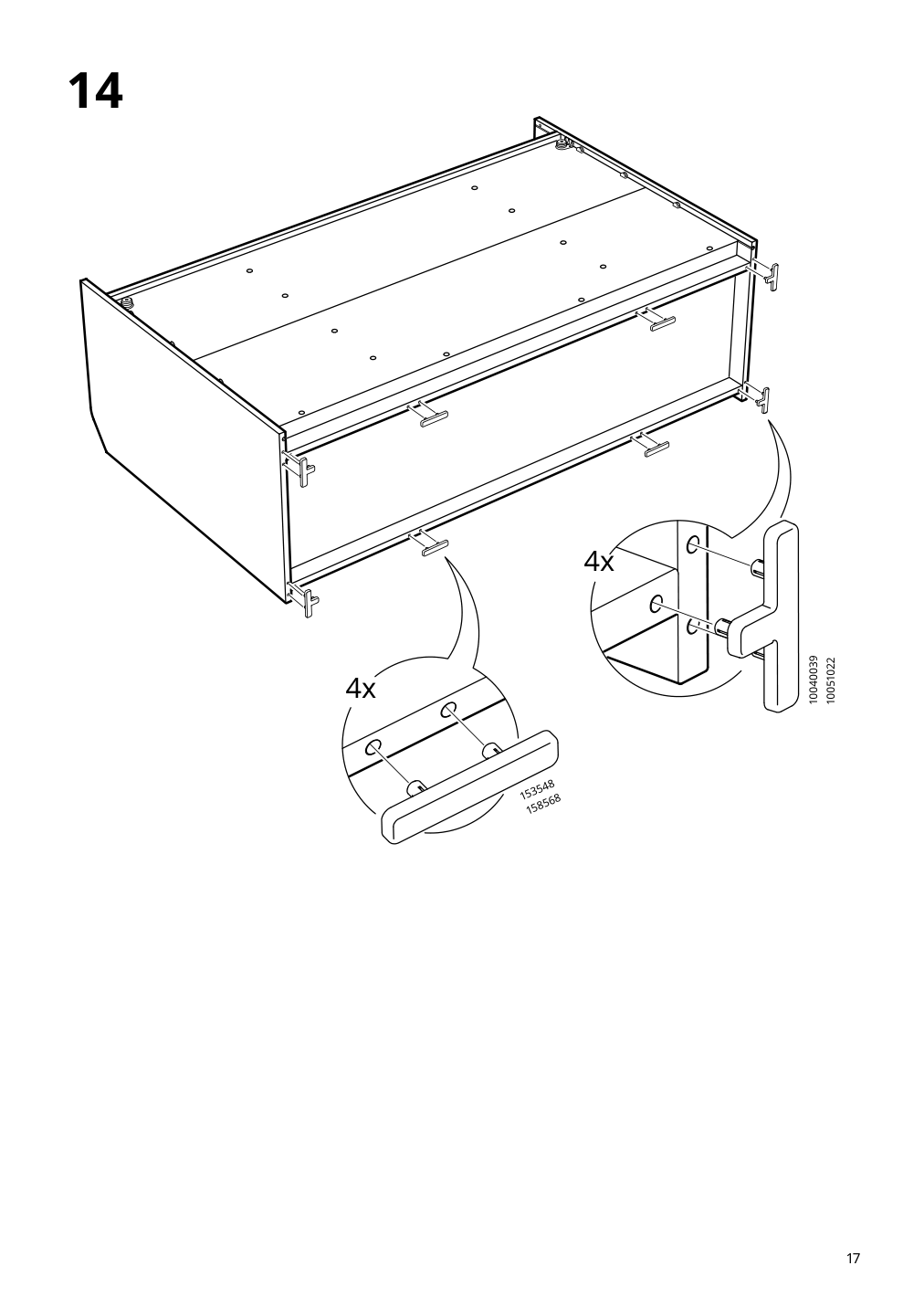 Assembly instructions for IKEA Hauga sideboard gray | Page 17 - IKEA HAUGA sideboard 304.569.08