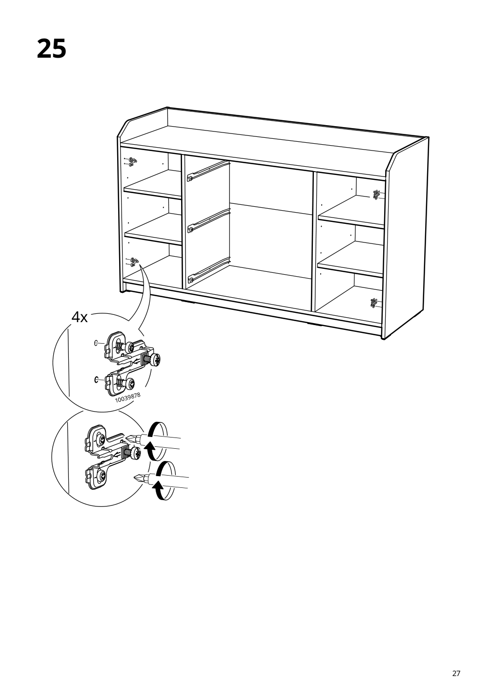 Assembly instructions for IKEA Hauga sideboard gray | Page 27 - IKEA HAUGA storage combination 093.884.45