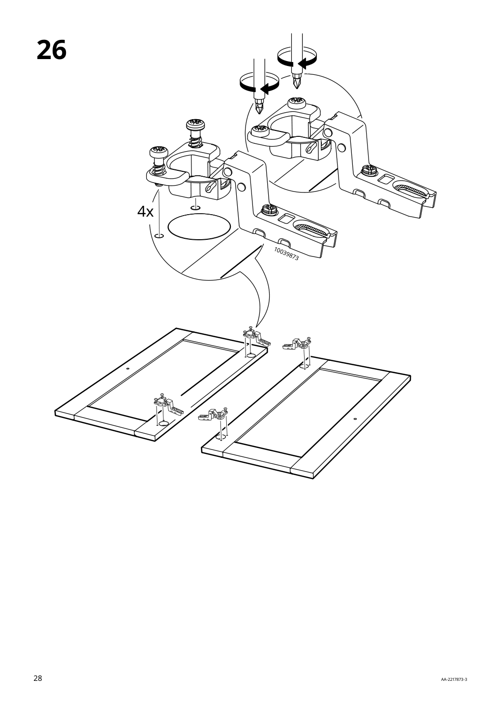 Assembly instructions for IKEA Hauga sideboard gray | Page 28 - IKEA HAUGA sideboard 304.569.08