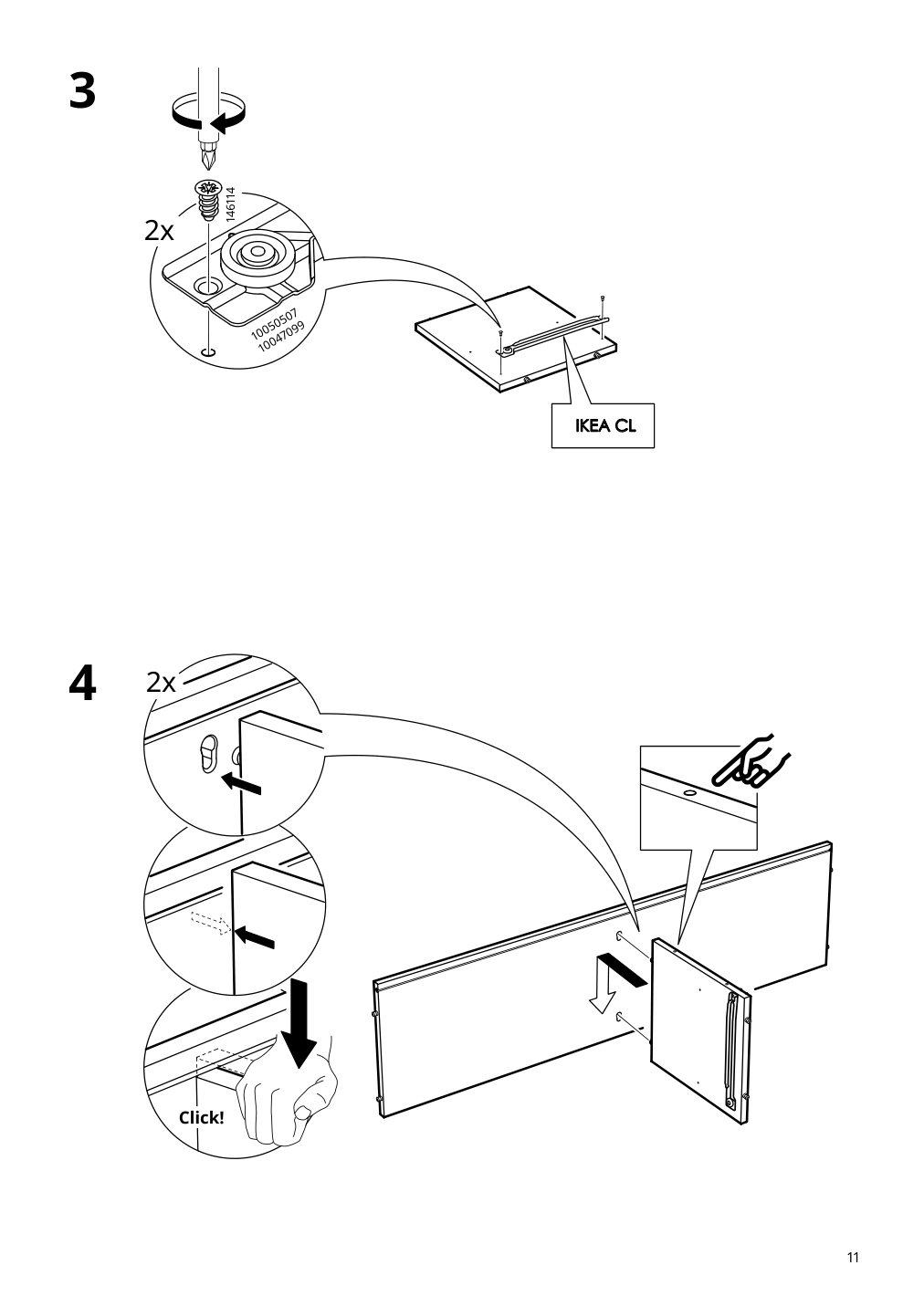 Assembly instructions for IKEA Hauga tv unit gray | Page 11 - IKEA HAUGA TV/storage combination 195.727.25