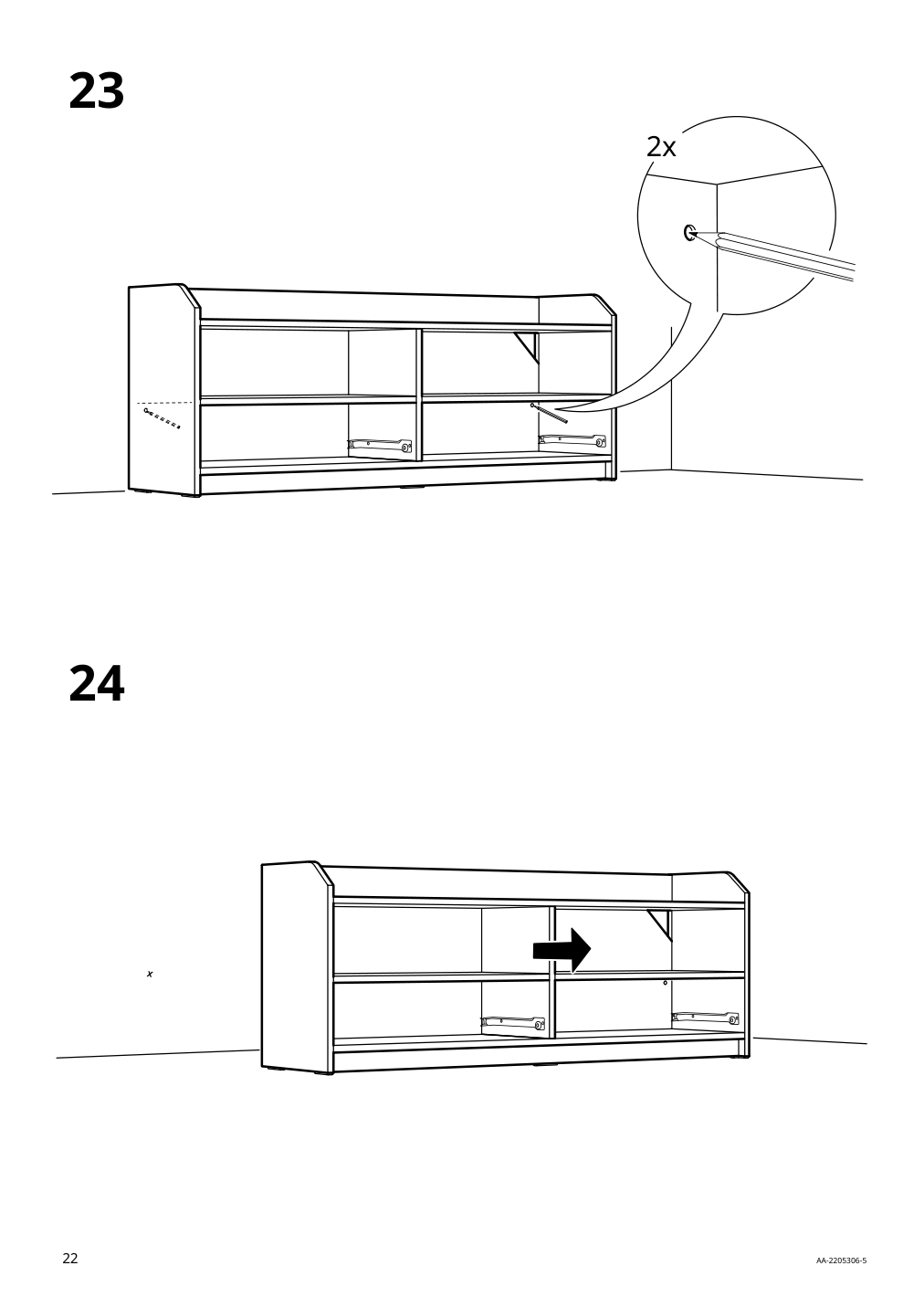 Assembly instructions for IKEA Hauga tv unit gray | Page 22 - IKEA HAUGA TV unit 605.657.84