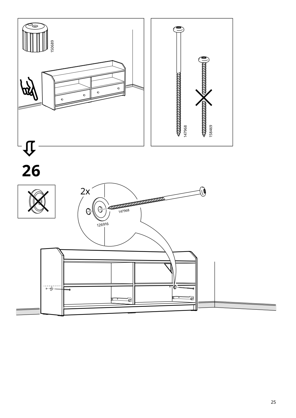 Assembly instructions for IKEA Hauga tv unit gray | Page 25 - IKEA HAUGA TV/storage combination 195.727.25