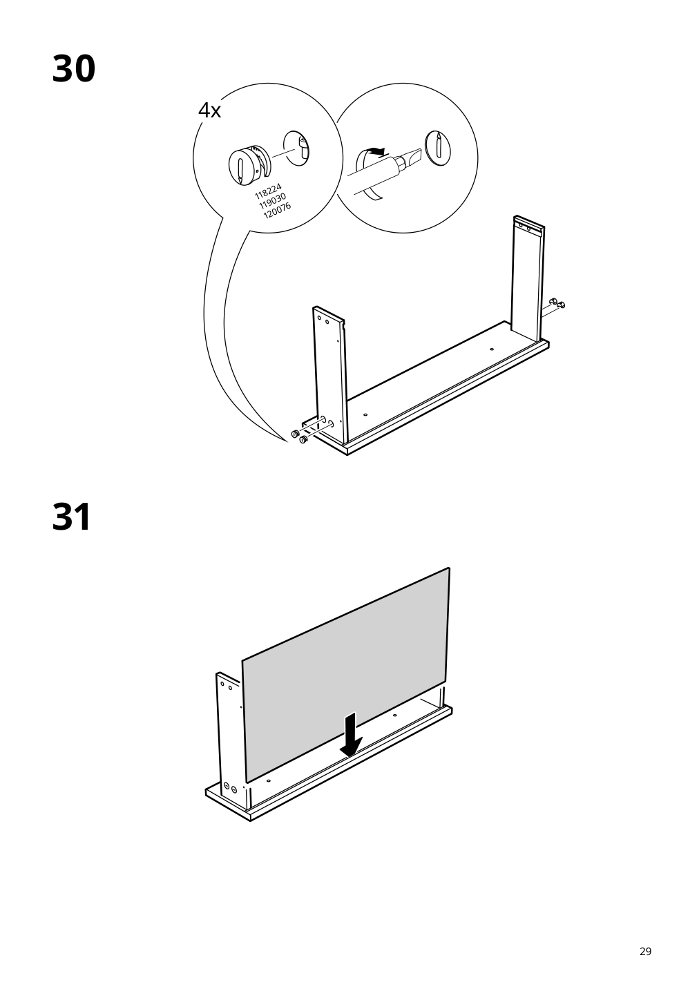 Assembly instructions for IKEA Hauga tv unit gray | Page 29 - IKEA HAUGA TV unit 605.657.84