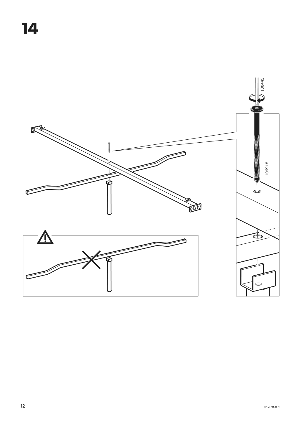 Assembly instructions for IKEA Hauga upholstered bed frame lofallet beige | Page 12 - IKEA HAUGA upholstered bed frame 504.463.29