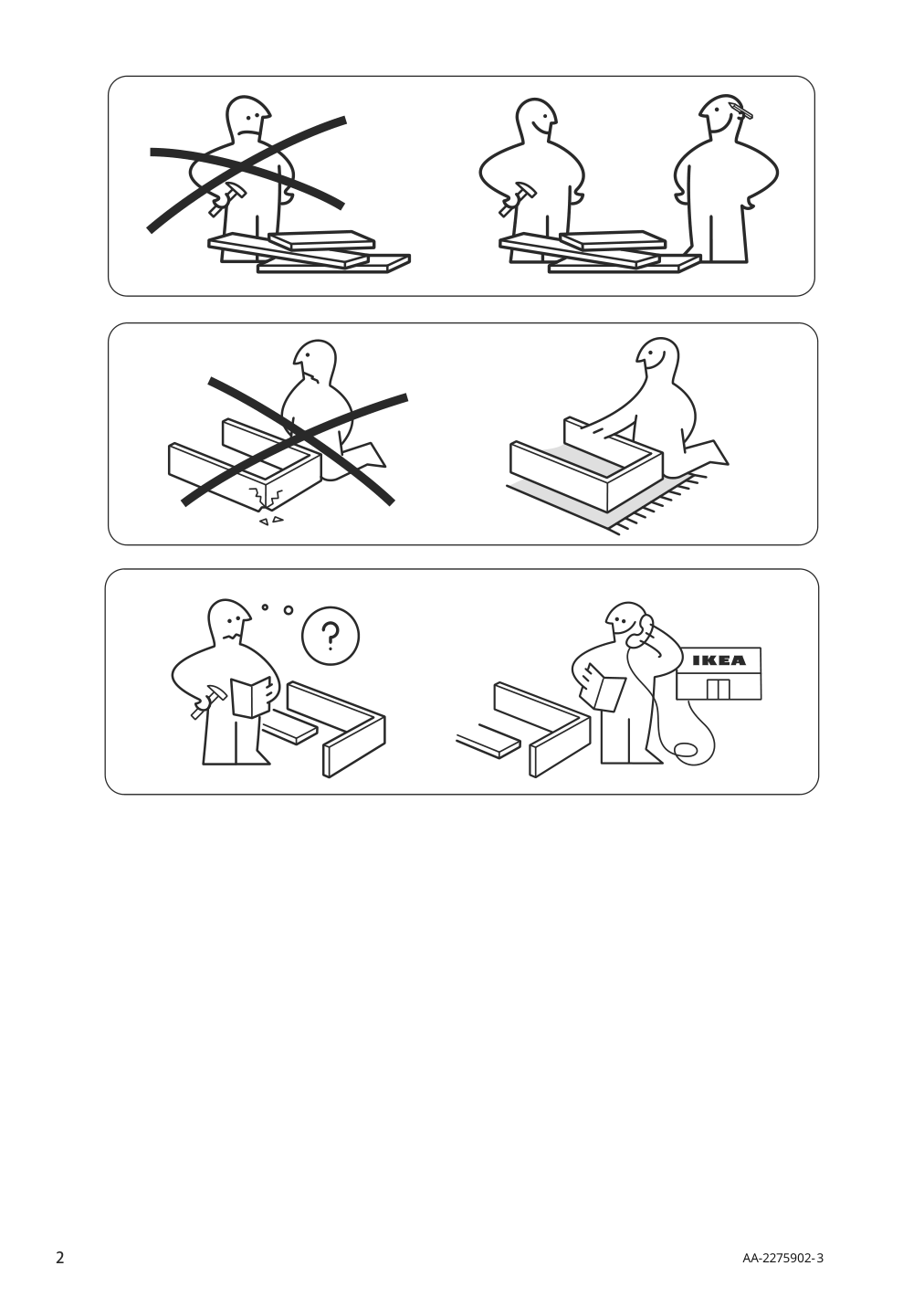 Assembly instructions for IKEA Havberg ottoman grann bomstad black | Page 2 - IKEA HAVBERG ottoman 305.151.06