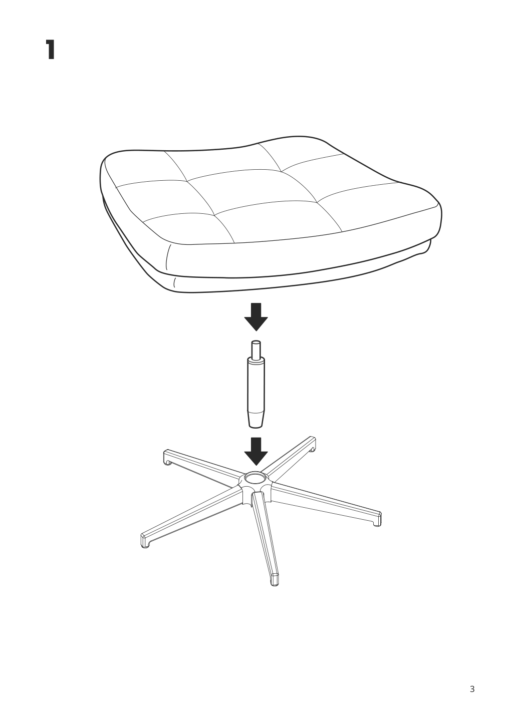 Assembly instructions for IKEA Havberg ottoman grann bomstad black | Page 3 - IKEA HAVBERG ottoman 305.151.06