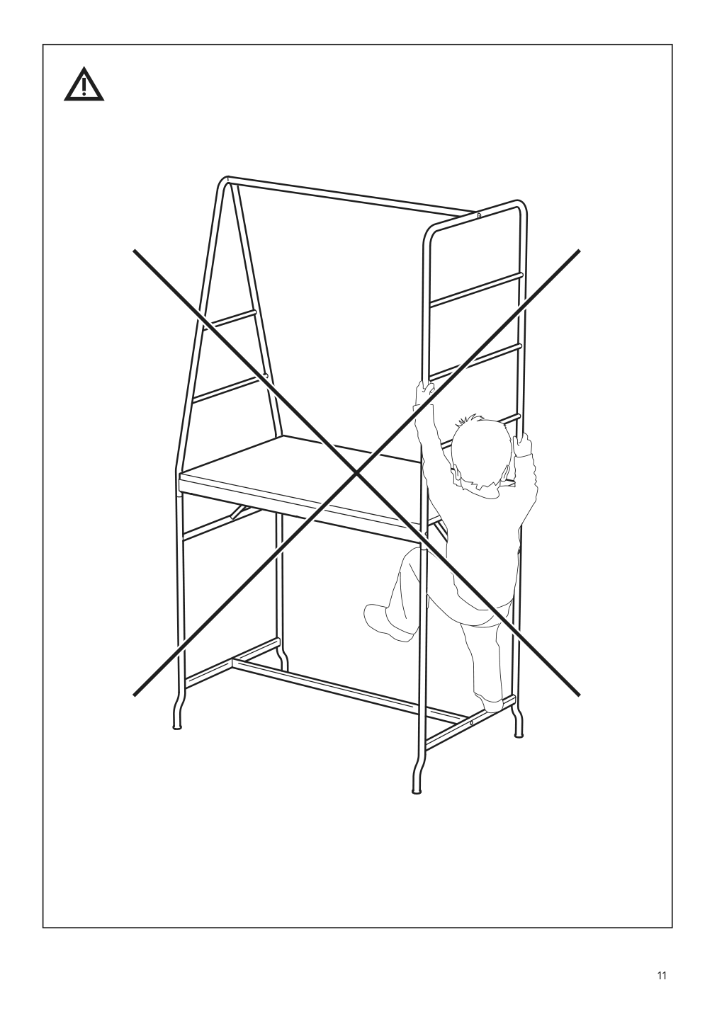 Assembly instructions for IKEA Haverud table with storage ladder black | Page 11 - IKEA HÅVERUD table with storage ladder 405.042.54