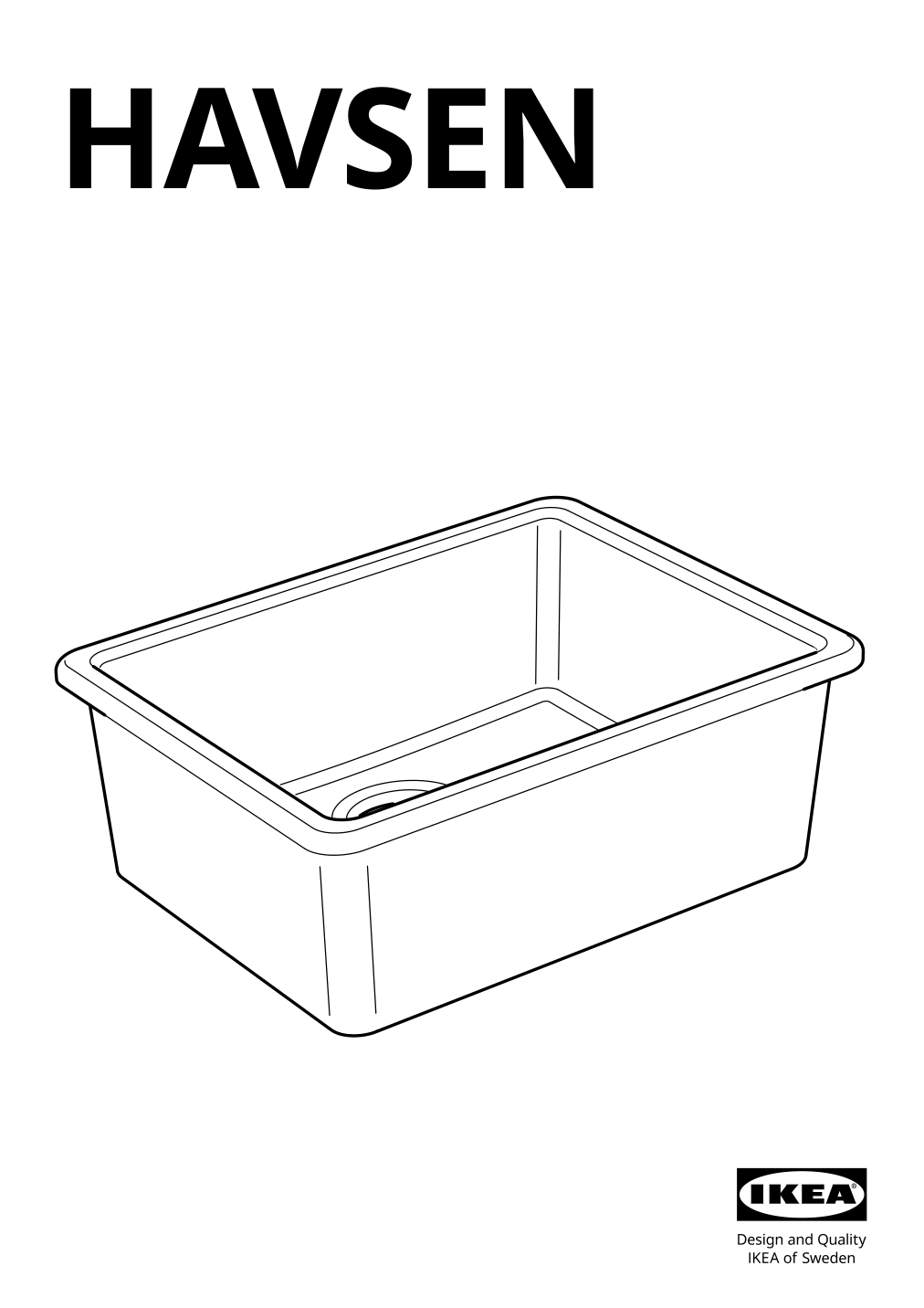 Assembly instructions for IKEA Havsen sink white | Page 1 - IKEA ENHET corner kitchen 194.857.14