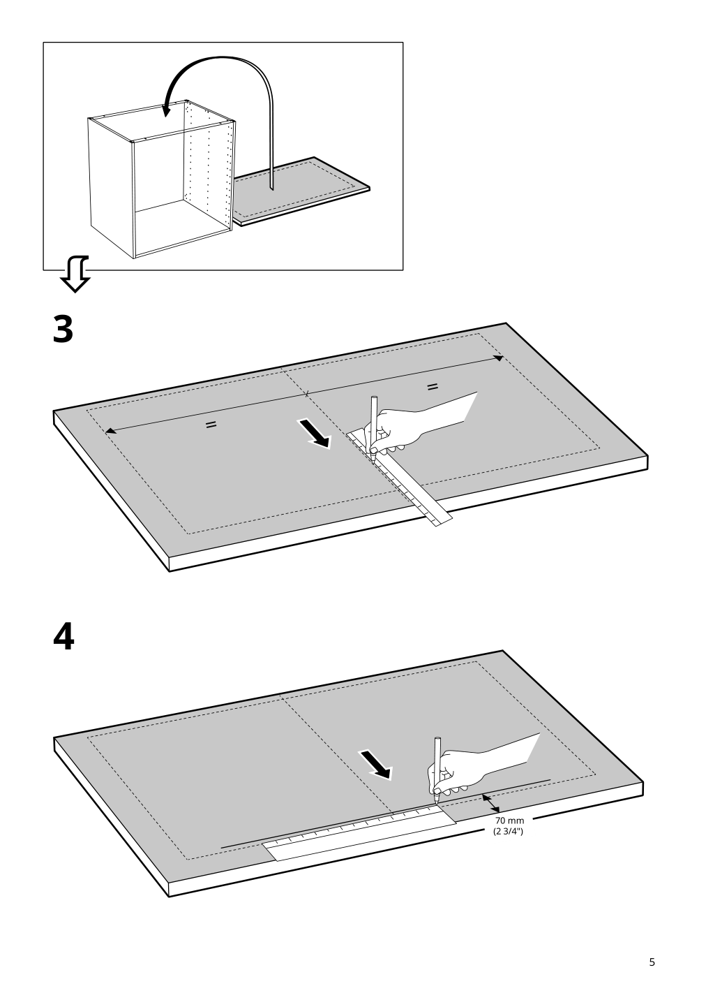 Assembly instructions for IKEA Havsen sink white | Page 5 - IKEA ENHET corner kitchen 194.857.14