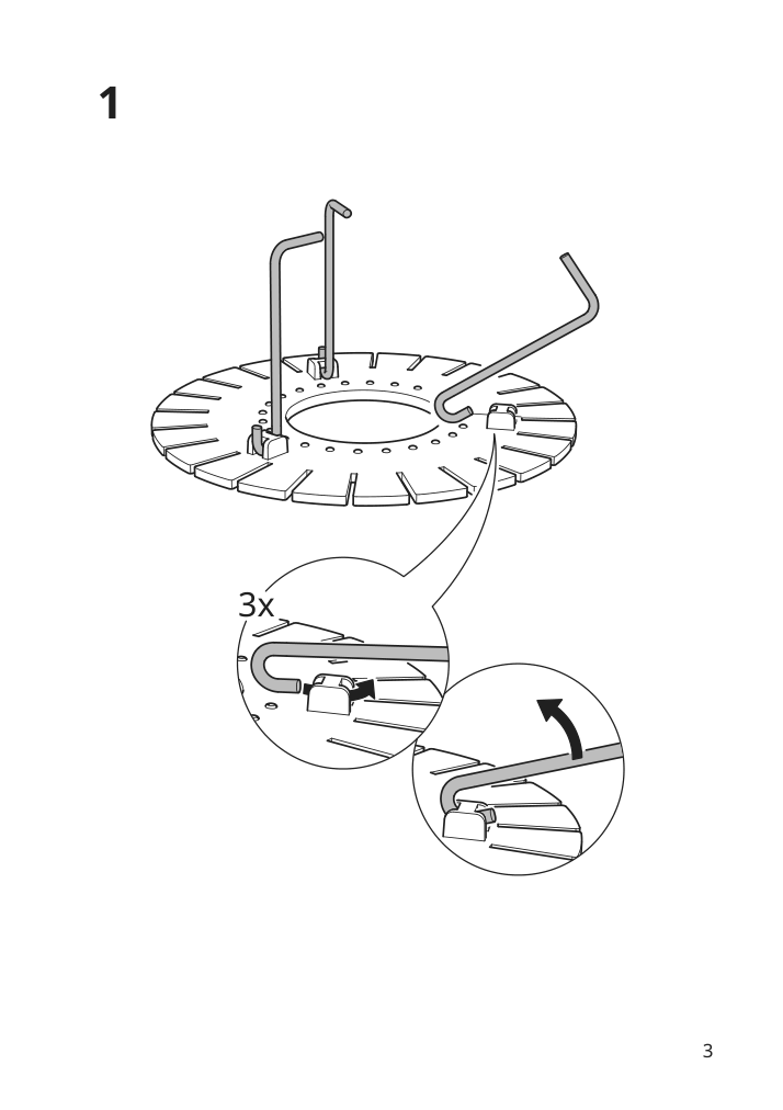 Assembly instructions for IKEA Havsfjaeder pendant lamp shade white | Page 3 - IKEA HAVSFJÄDER pendant lamp shade 705.551.00