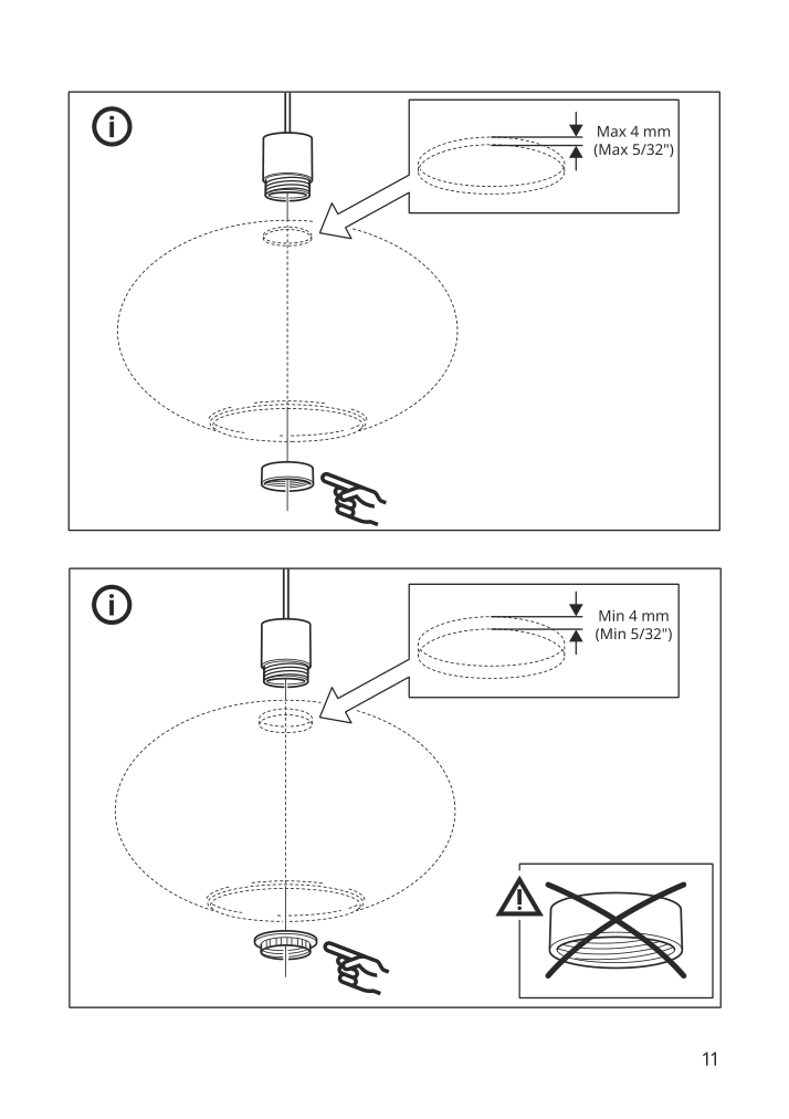 Assembly instructions for IKEA Havsris cord set with switch and led bulb white | Page 11 - IKEA HAVSRIS cord set with switch and LED bulb 104.900.55