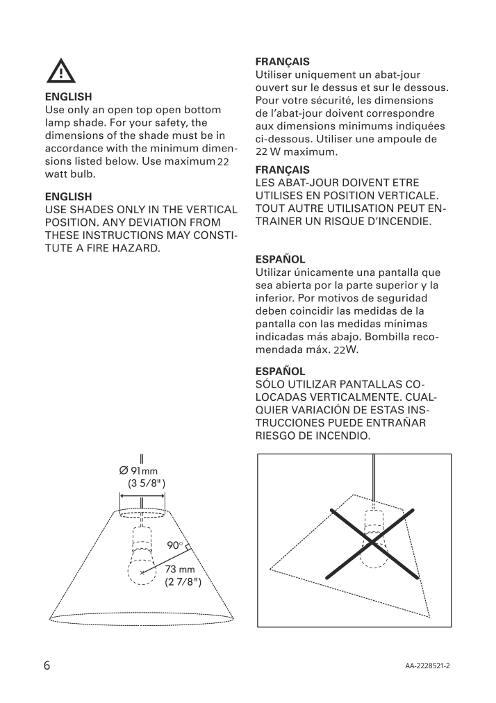 Assembly instructions for IKEA Havsris cord set with switch and led bulb white | Page 6 - IKEA HAVSRIS cord set with switch and LED bulb 104.900.55