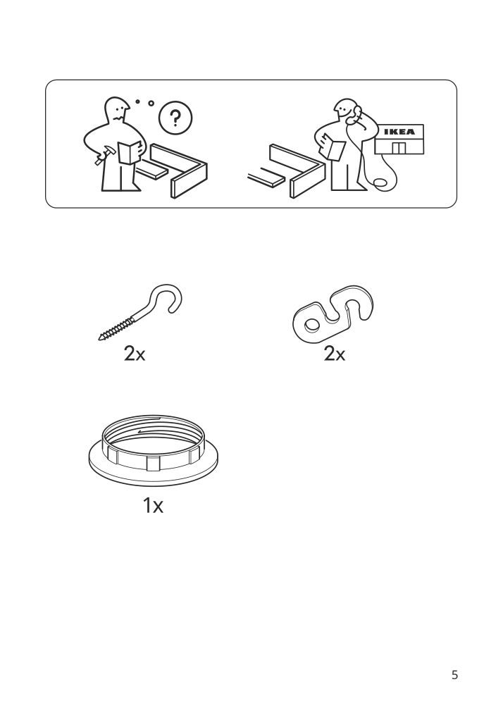 Assembly instructions for IKEA Havsris cord set with switch white | Page 5 - IKEA HAVSRIS cord set with switch 804.900.52