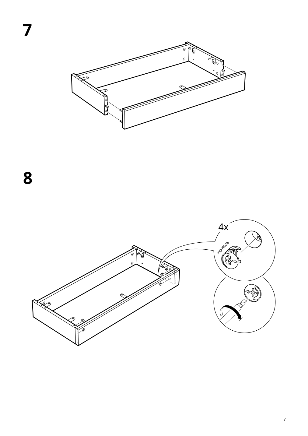 Assembly instructions for IKEA Havsta base frame white | Page 7 - IKEA HAVSTA base frame 405.396.49