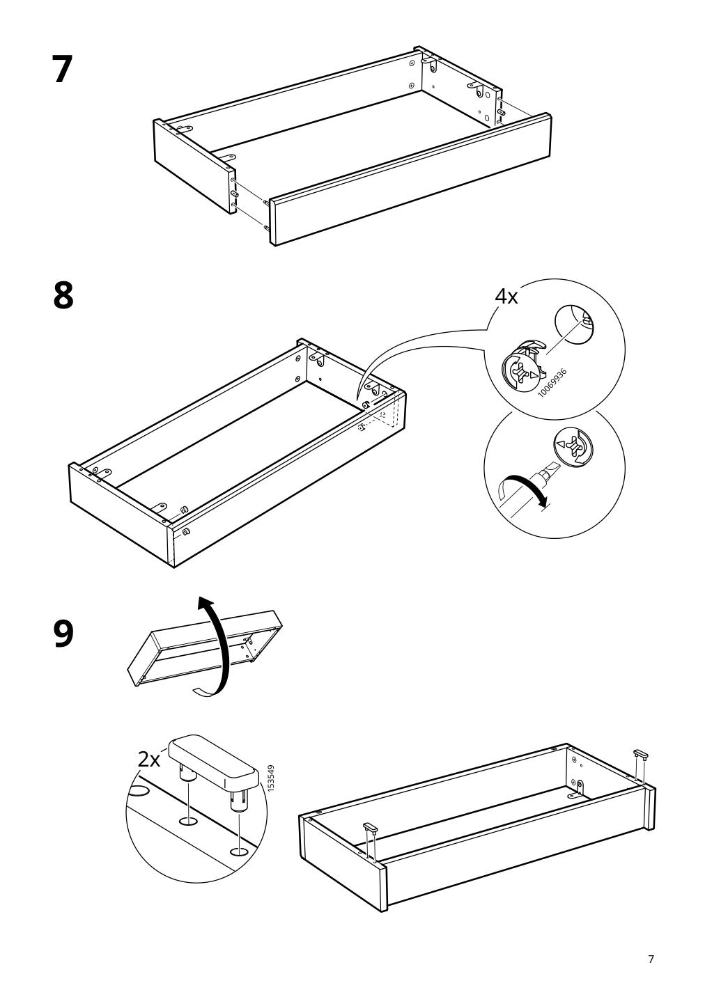 Assembly instructions for IKEA Havsta base frame white | Page 7 - IKEA HAVSTA base frame 905.396.56