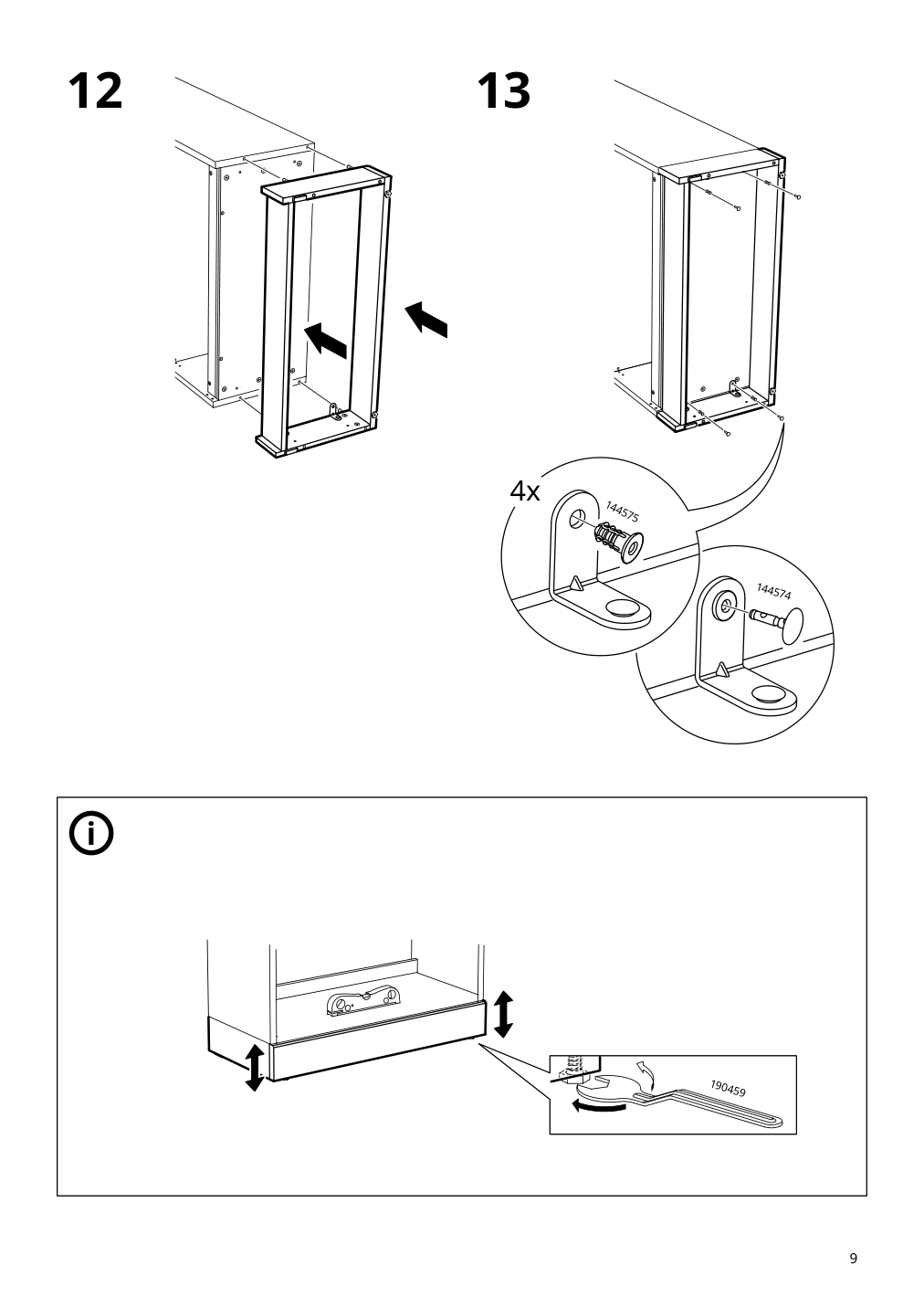 Assembly instructions for IKEA Havsta base frame white | Page 9 - IKEA HAVSTA base frame 905.396.56