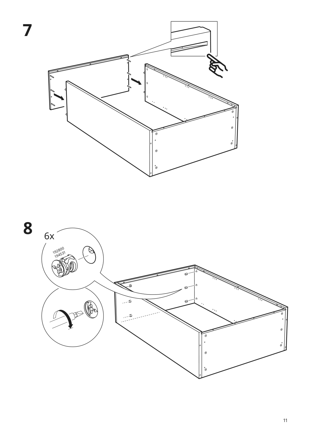 Assembly instructions for IKEA Havsta cabinet gray | Page 11 - IKEA HAVSTA storage combination 992.751.37