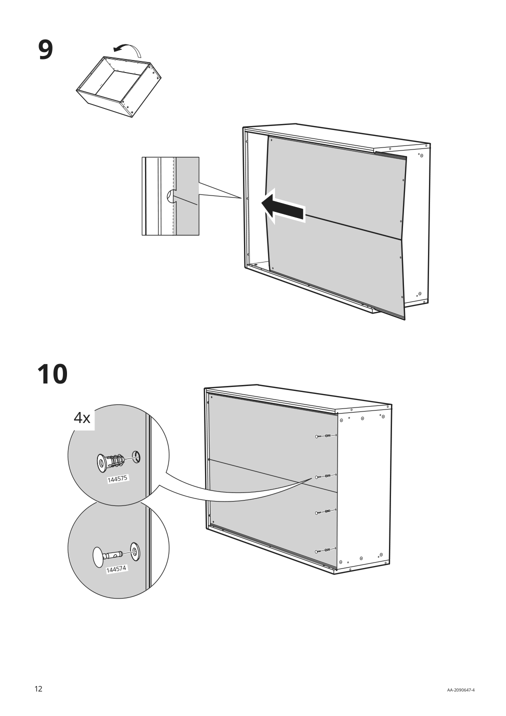 Assembly instructions for IKEA Havsta cabinet gray | Page 12 - IKEA HAVSTA storage combination 992.751.37