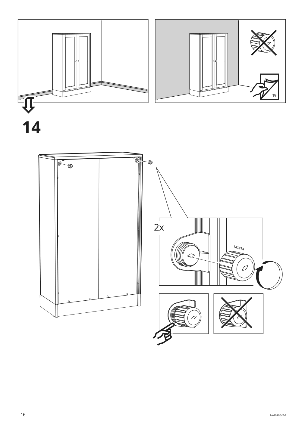 Assembly instructions for IKEA Havsta cabinet gray | Page 16 - IKEA HAVSTA cabinet with base 592.750.97