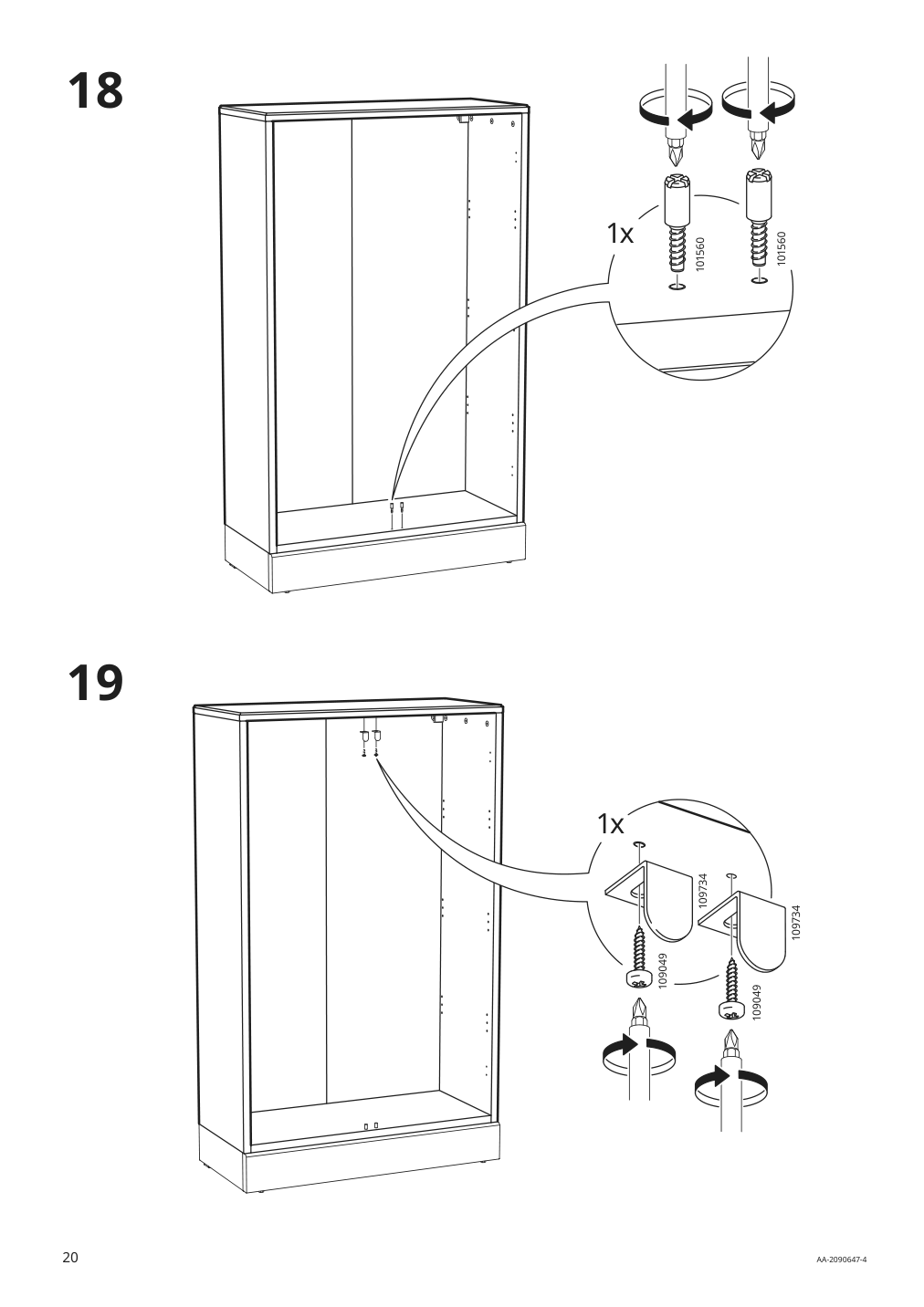 Assembly instructions for IKEA Havsta cabinet gray | Page 20 - IKEA HAVSTA storage combination 592.659.08