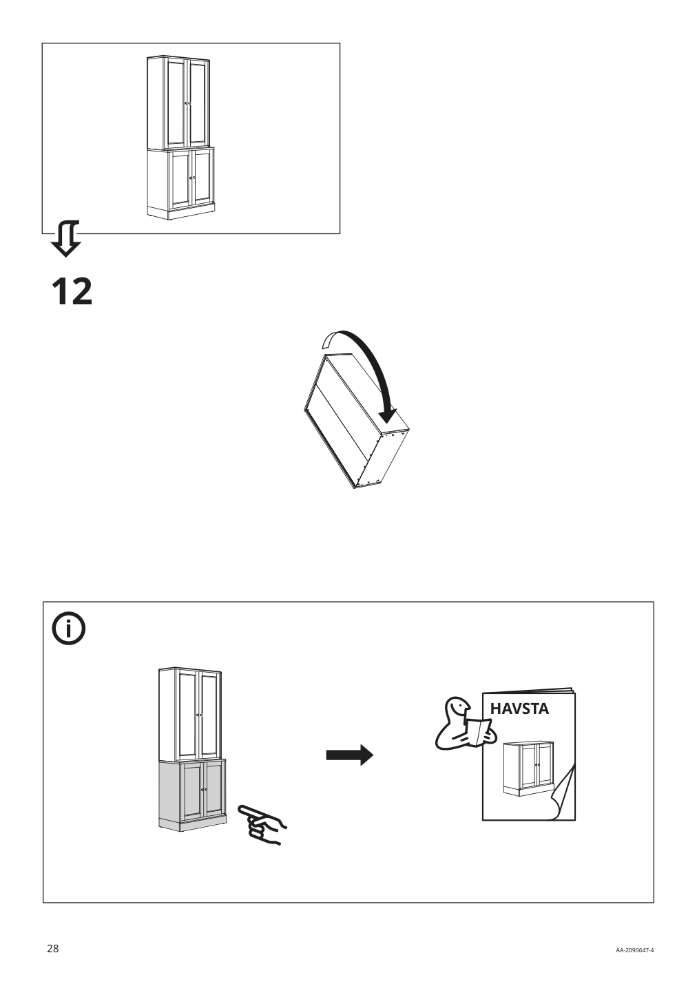 Assembly instructions for IKEA Havsta cabinet gray | Page 28 - IKEA HAVSTA cabinet with base 592.750.97