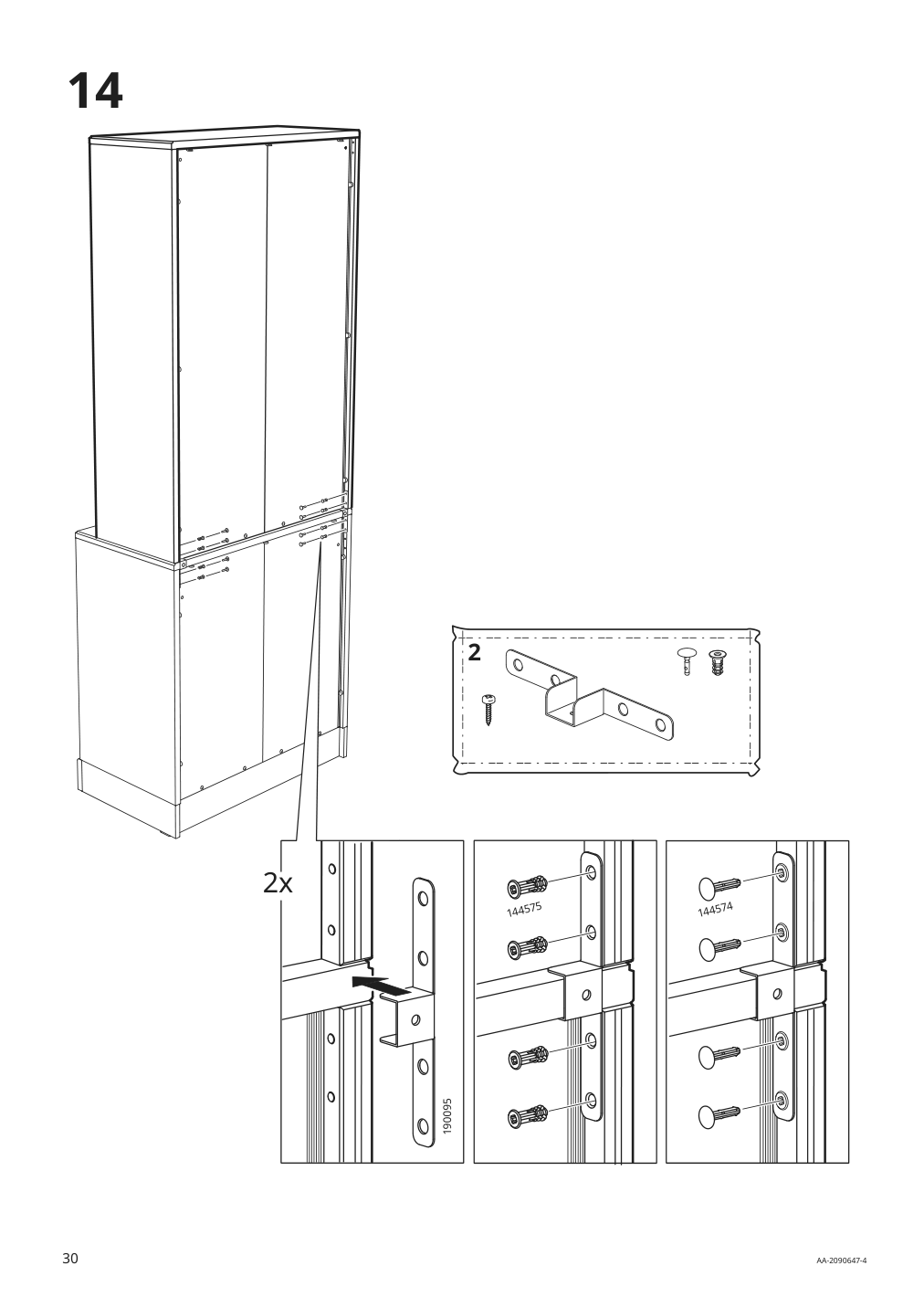 Assembly instructions for IKEA Havsta cabinet gray | Page 30 - IKEA HAVSTA storage combination 992.751.37