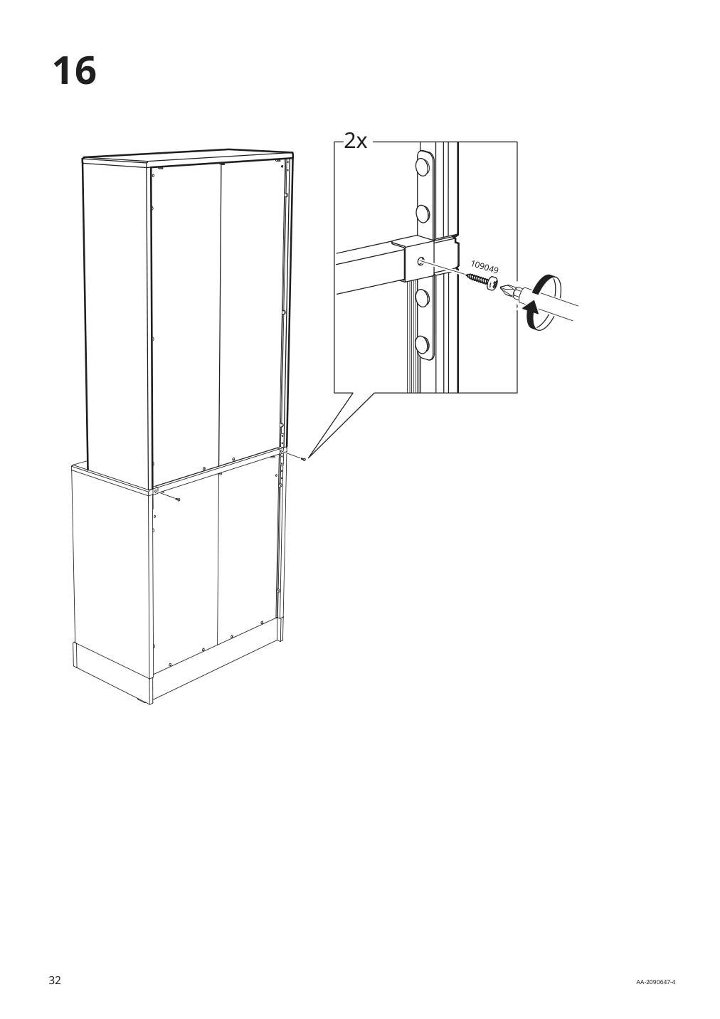 Assembly instructions for IKEA Havsta cabinet gray | Page 32 - IKEA HAVSTA storage combination 592.659.08