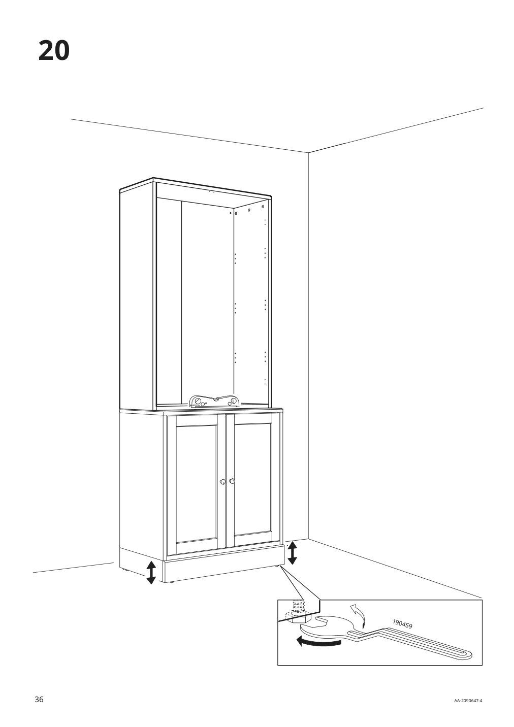 Assembly instructions for IKEA Havsta cabinet gray | Page 36 - IKEA HAVSTA cabinet 704.151.95